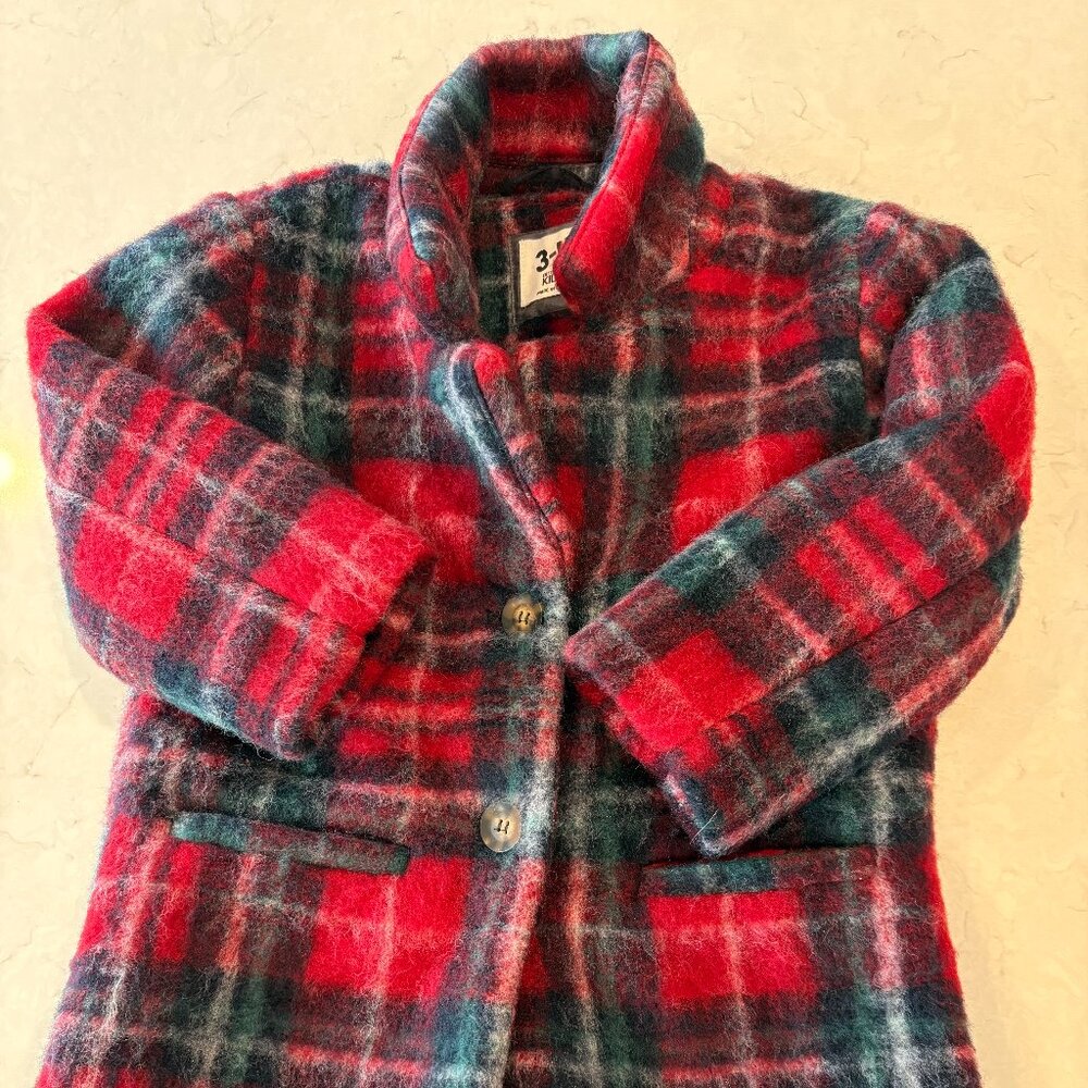 NEW Cotton On (Australia) Kids Plaid 3/4 Length Coat